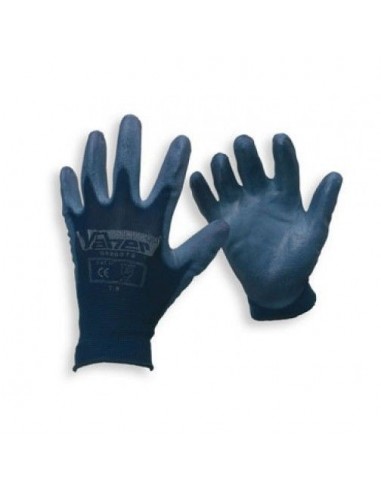 Guante poliuretano azul