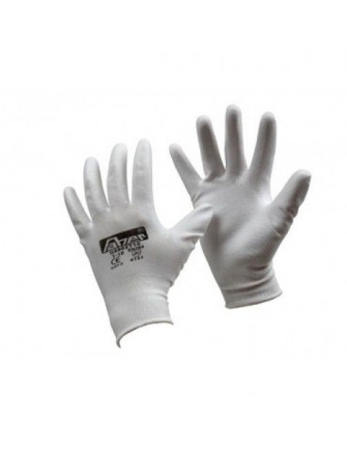 Guante poliuretano blanco