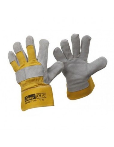 Guante Americano serraje gris