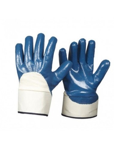 Guante nbr azul manguito seguridad