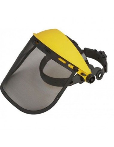 Visera protectora con malla metálica