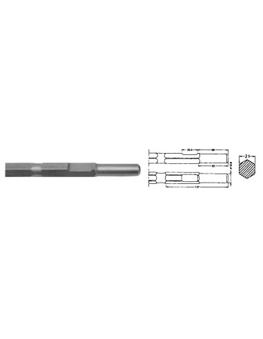 Cincel hexagonal