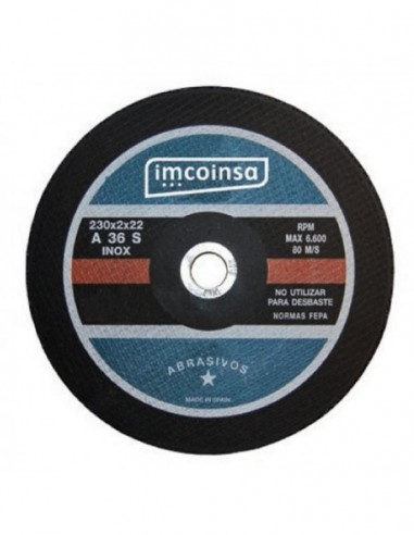 Disco abrasivo corte inoxidable