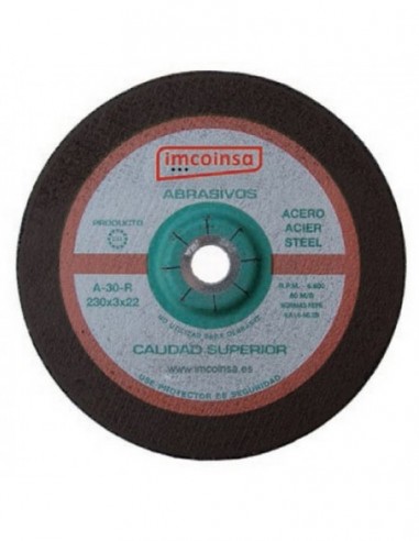 Disco abrasivo corte metal (corindom)