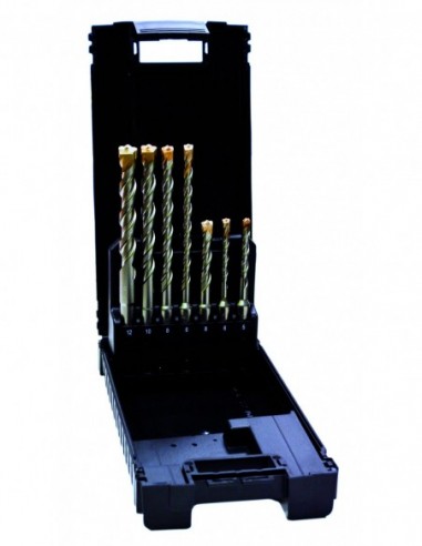 Kit 7 Pcs. PLASTIC BOX brocas Pilot