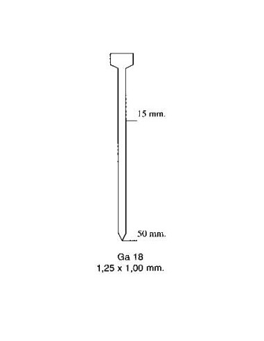 Punta TI-PIN para clavadora-grapadora...
