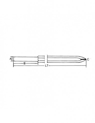 Punteros para martillo labrante (WIDIA)