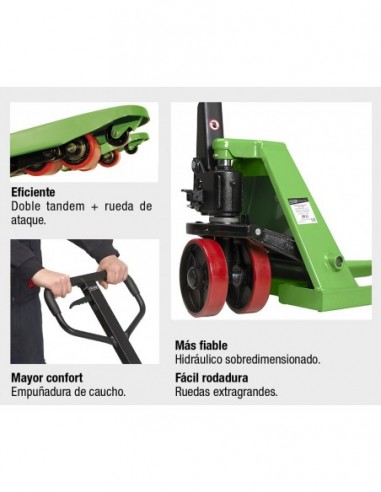 Transpaleta profesional plus 2.500 Kg